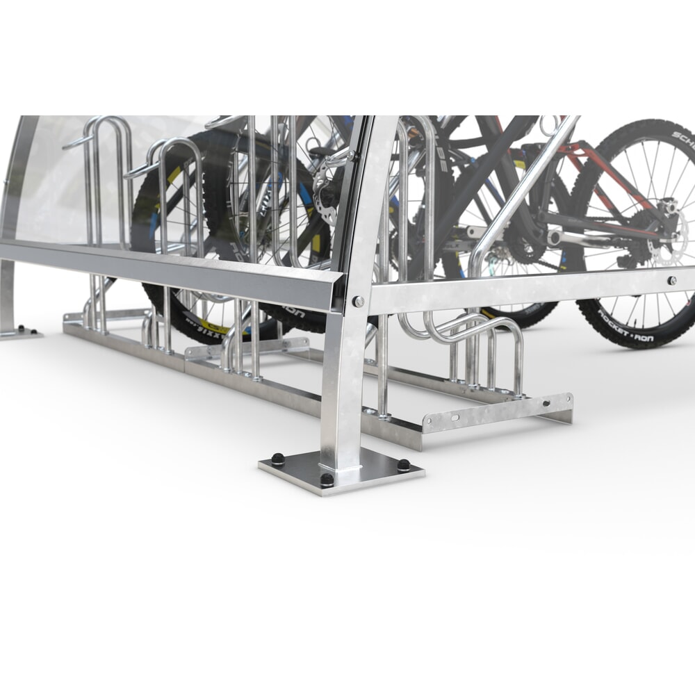 Produktabbildung Nr. 6: wsm® Überdachung BAMBERG im Rundbogen-Design, Breite 2.090 mm, verzinkt