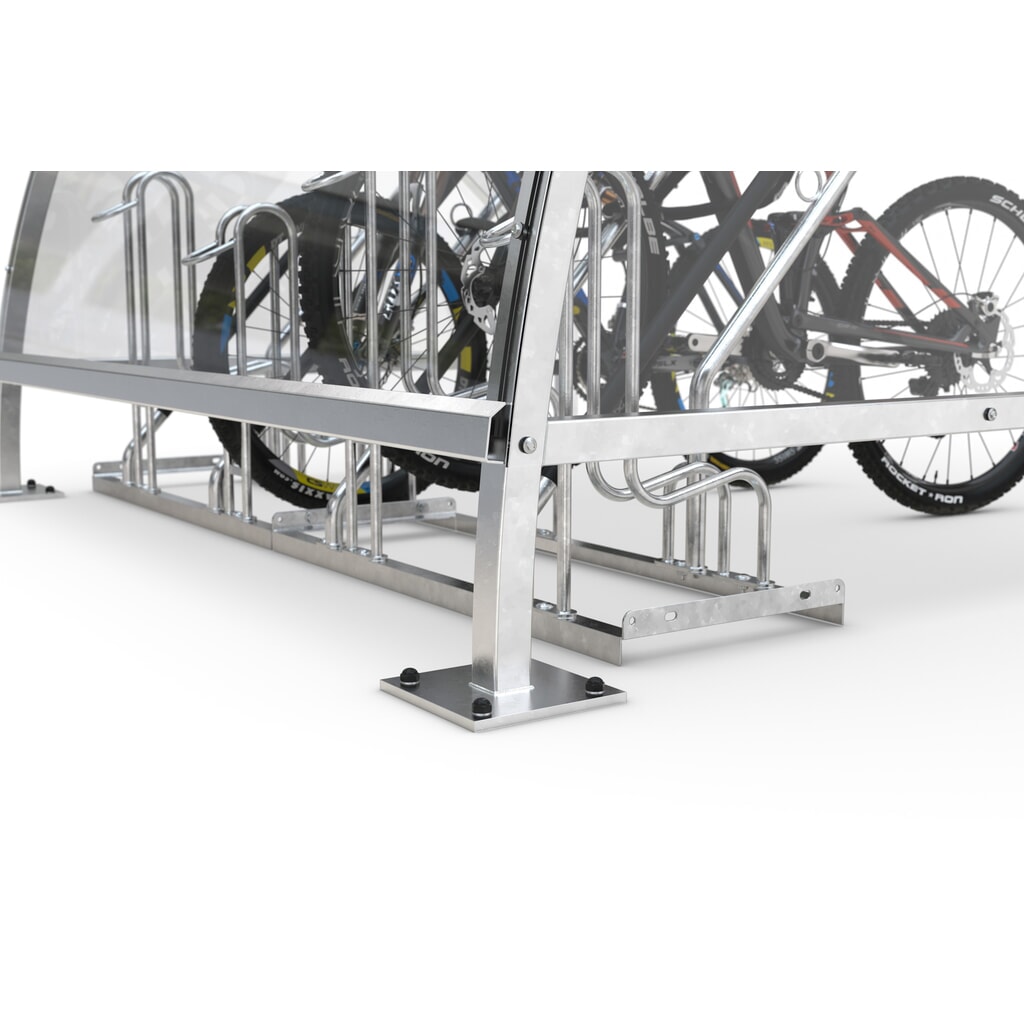 Produktabbildung Nr. 6: wsm® Überdachung BAMBERG im Rundbogen-Design, Breite 8.250 mm, verzinkt
