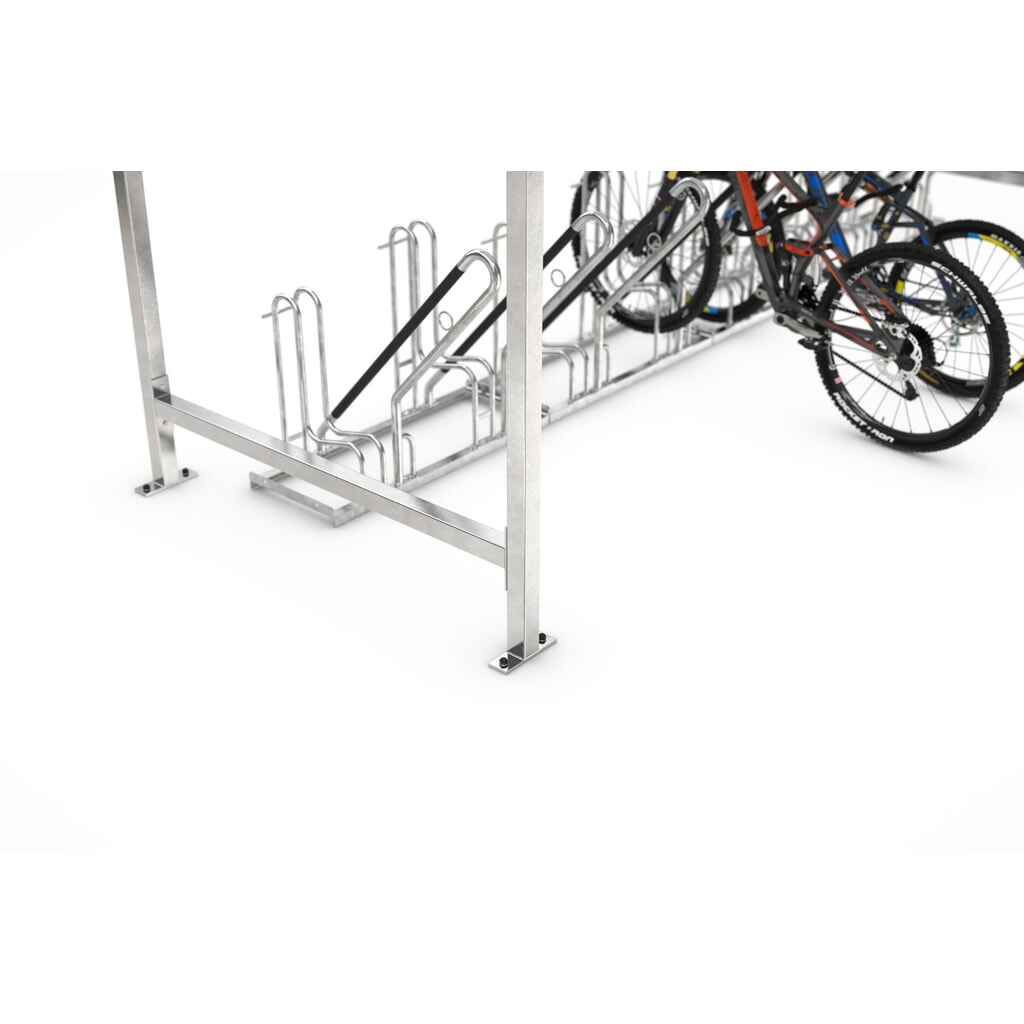 Produktabbildung Nr. 4: wsm® Überdachung, 1-seitig, GF, HxBxT 2.360 x 2.870 x 2.200 mm, verzinkt