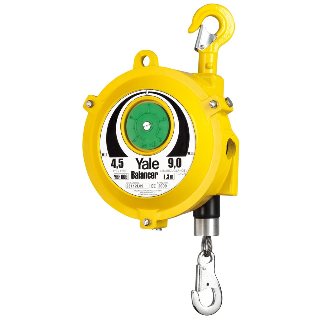 Yale® Balancer YBF-02, Tragkraft 1 - 2 kg, Seilauszug 1 m Produktabbildung: Yale® Balancer YBF-02, Tragkraft 1 - 2 kg, Seilauszug 1 m