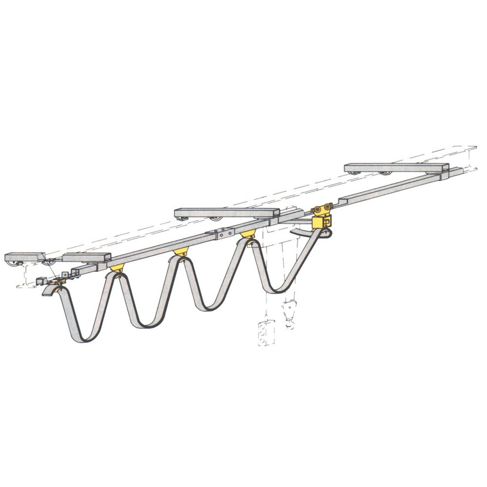 Produktabbildung: Aufhängeset für Yale® Schleppkabel-Stromzuführung, mit Spannarm u. Pratze, Aufhängung 6 m