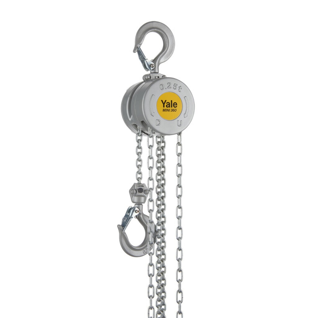 Produktabbildung: Yale® Handkettenzug YaleMINI 360, Tragkraft 250 kg, Hubhöhe 3.000 mm