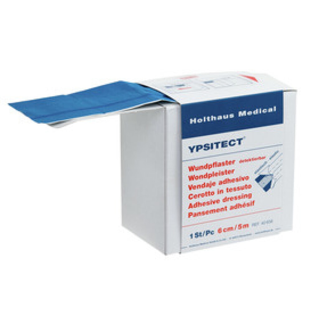 Produktabbildung: Ypsitect detektierbares Wundpflaster auf Rolle, (LxB) 6,0 cm x 5 m