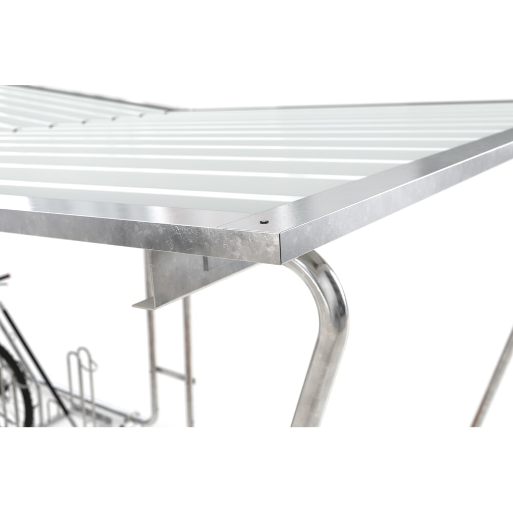 Zdjęcie produktu nr 7: Zadaszenie BASIC, 2-stronne, powierzchnia podstawy, szerokość 2145 mm