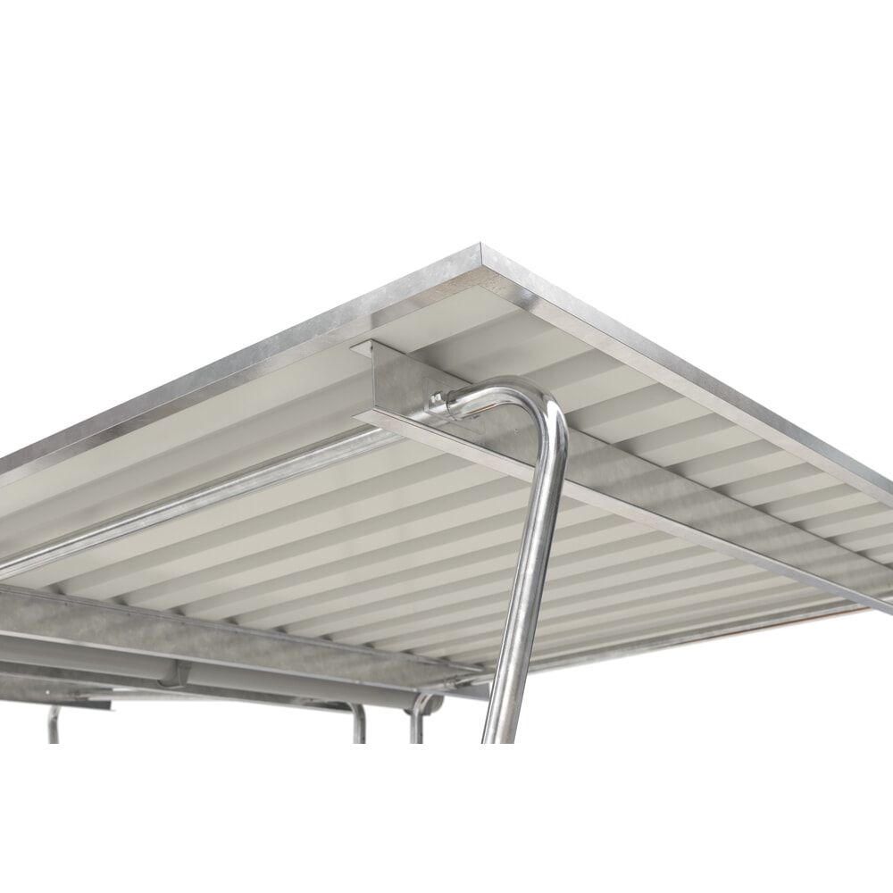 Zdjęcie produktu nr 8: Zadaszenie BASIC, 2-stronne, powierzchnia podstawy, szerokość 2145 mm