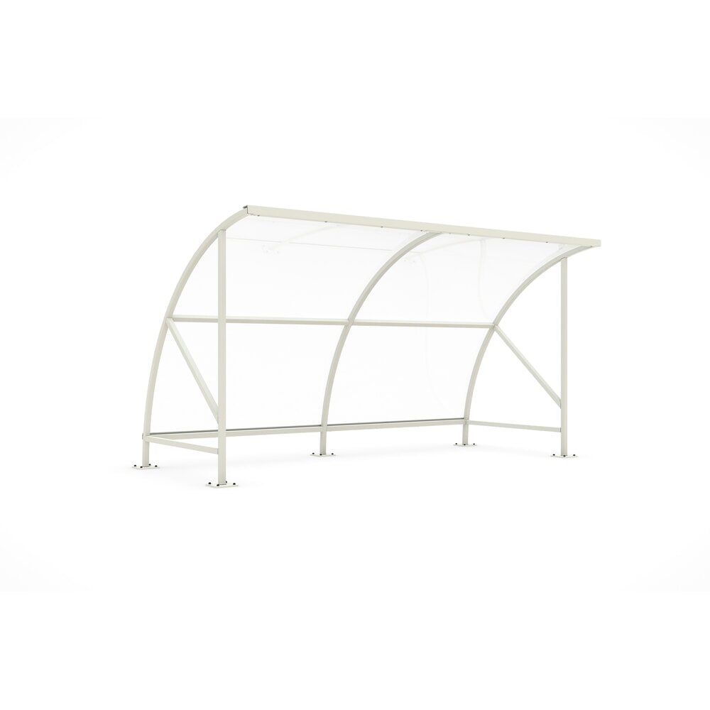Zdjęcie produktu: Zadaszenie SWING z okrągłym łukiem, szerokość 4080 mm, RAL 9002 szaro-biały