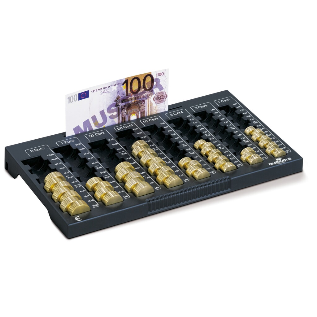 Produktabbildung: DURABLE Zählbrett für Euromünzen und Scheine