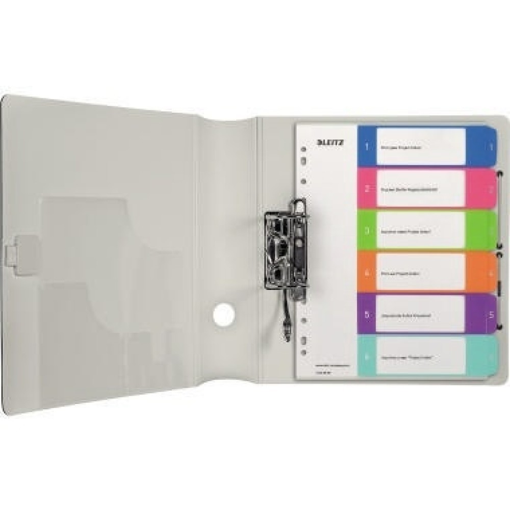 Produktabbildung Nr. 3: Leitz Register WOW 12420000 DIN A4 1-6 volle Höhe PP farbig