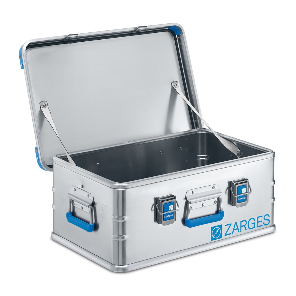 ZARGES Alu-Transportbox, hohe Stapel- und Traglast, 42 Liter Produktabbildung: ZARGES Alu-Transportbox, hohe Stapel- und Traglast, 42 Liter
