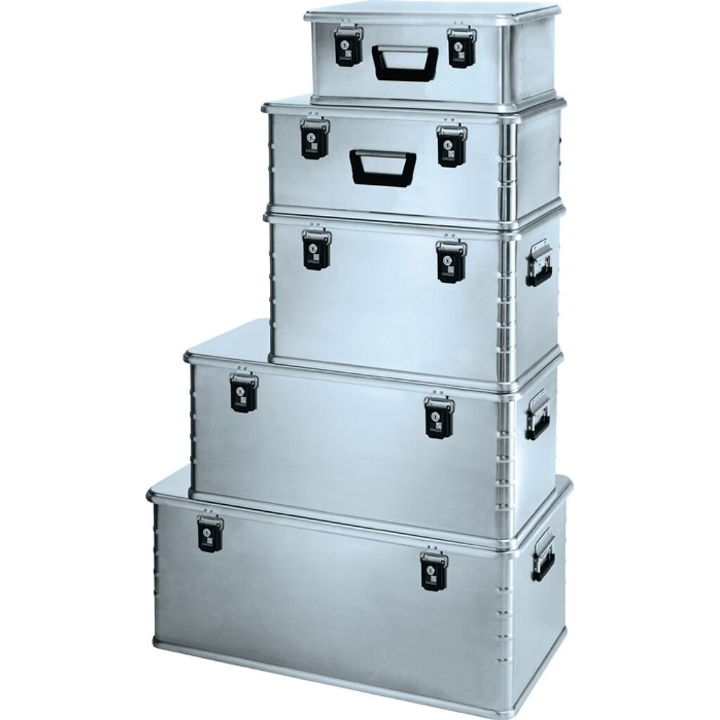 ZARGES Eurobox, mit Klappverschluss, LxBxH 600 x 400 x 240 mm, 42 Liter Produktabbildung: ZARGES Eurobox, mit Klappverschluss, LxBxH 600 x 400 x 240 mm, 42 Liter