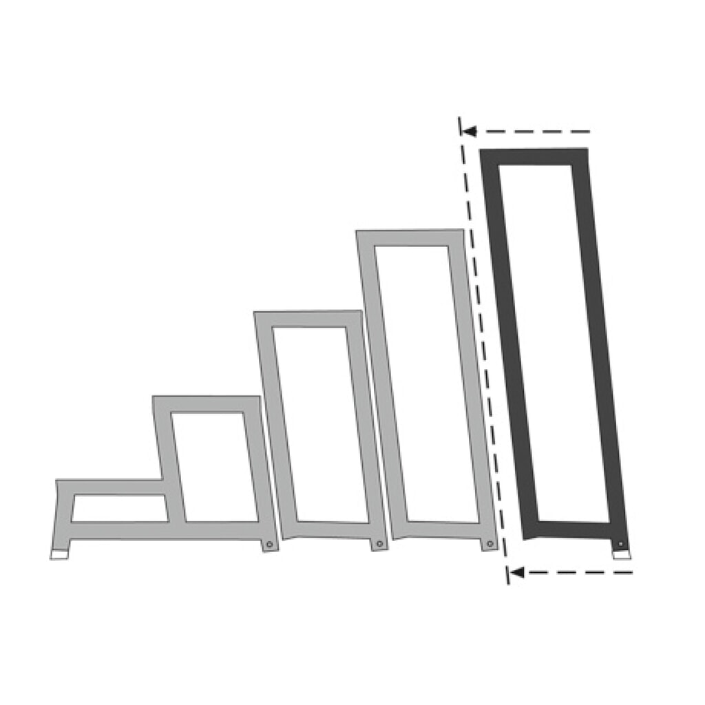 ZARGES Arbeitspodest, Modul E, Standhöhe 990 mm Produktabbildung Nr. 3: ZARGES Arbeitspodest, Modul E, Standhöhe 990 mm