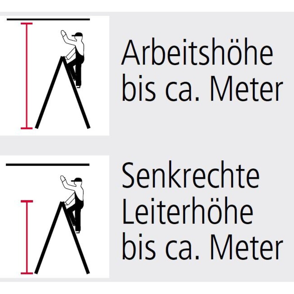KRAUSE® STABILO Holz-Sprossenleiter, 2-seitig begehbar, Standhöhe 0,50 m Produktabbildung Nr. 5: KRAUSE® STABILO Holz-Sprossenleiter, 2-seitig begehbar, Standhöhe 0,50 m