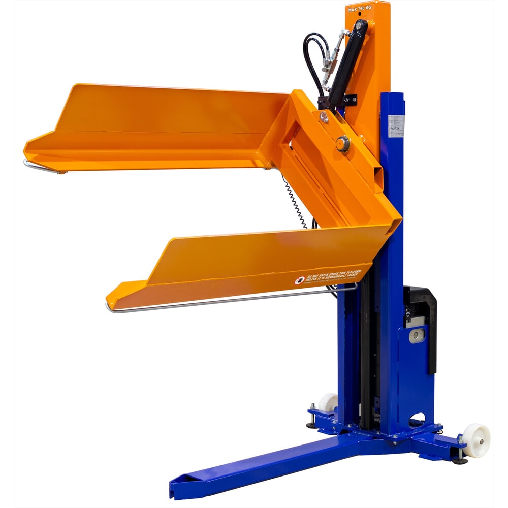 Obrázok výrobku: Zariadenie na zdvíhanie paliet EdmoLift®, elektrohydraulické, s funkciou natáčania, nosnosť 750 kg
