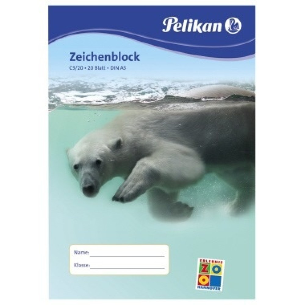 Produktabbildung: Pelikan Zeichenblock C3/20 224840 DIN A3 20Blatt
