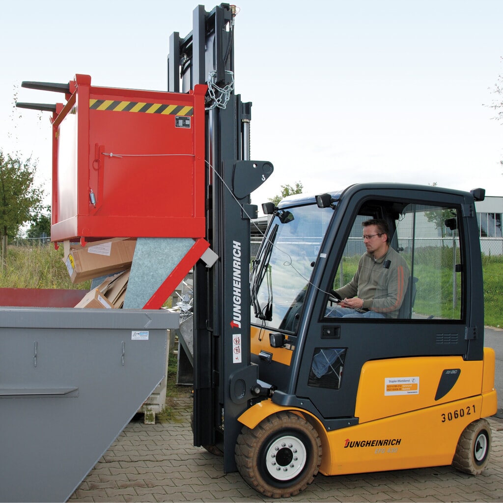 Zentrierwände für Bauer® Klappbodenbehälter, 3-fach stapelbar, verzinkt, Volumen 1,0 - 2,0 m³ Produktabbildung: Zentrierwände für Bauer® Klappbodenbehälter, 3-fach stapelbar, verzinkt, Volumen 1,0 - 2,0 m³