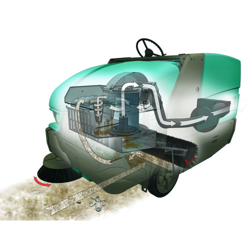 Productafbeelding nr. 5: Zit-veegzuigmachine Tennant® S20, accu
