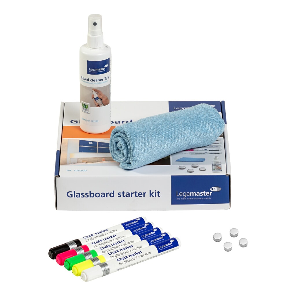 Produktabbildung: Zubehörset für Legamaster Glasboard, 11-teilig