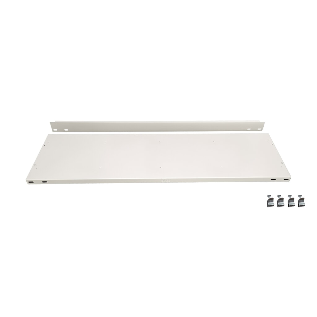 Zusatzboden für SCHULTE Aktenregal in schwarz, mit Endanschlägen, BxT 1.300 x 300 mm Produktabbildung: Zusatzboden für SCHULTE Aktenregal in schwarz, mit Endanschlägen, BxT 1.300 x 300 mm