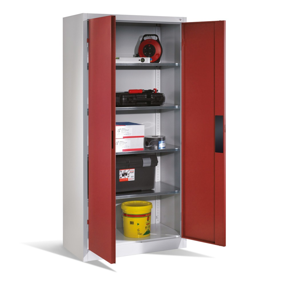 Productafbeelding nr. 6: Draaideurkast, cap. 700 kg, 195x93x50cm, lichtgrijs, zwartgrijs