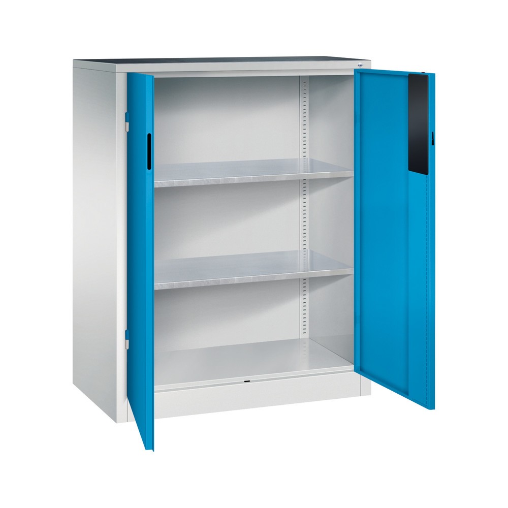Productafbeelding nr. 5: Zwaarlastkast met opensl. deuren, cap. 700 kg, 120x93x50cm, lichtgrijs, lichtblauw