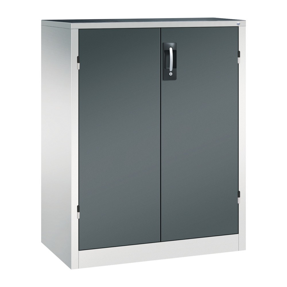 Product afbeelding: Zwaarlastkast met opensl. deuren, cap. 700 kg, 120x93x50cm, lichtgrijs, antracietgrijs