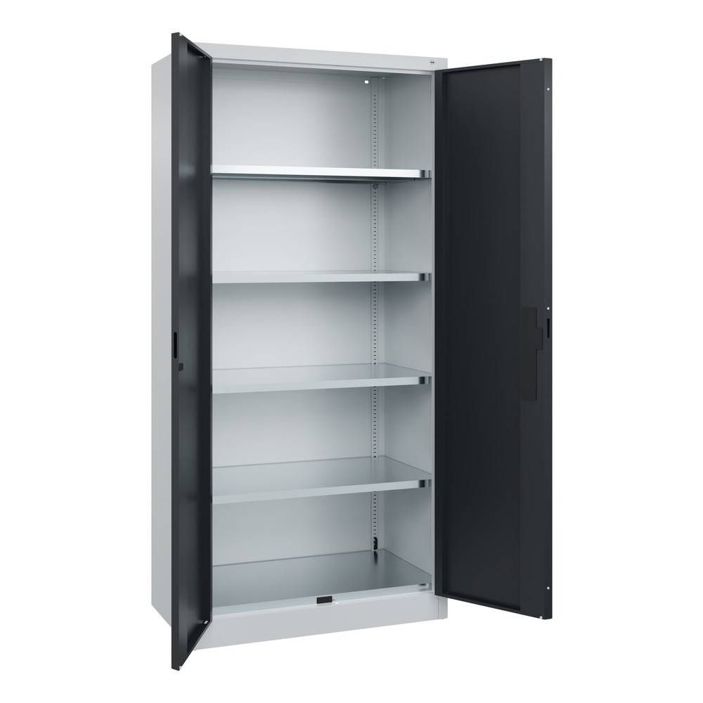Productafbeelding nr. 7: Draaideurkast, cap. 700 kg, 195x93x50cm, lichtgrijs, zwartgrijs
