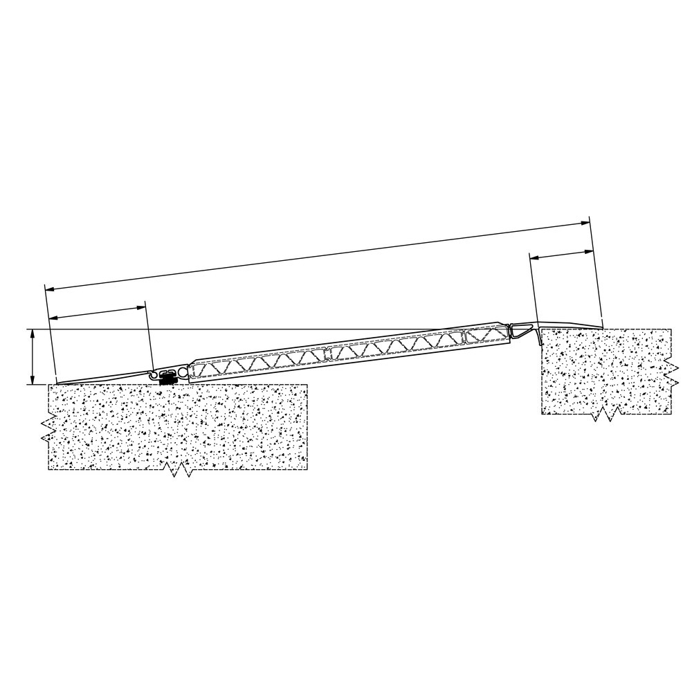 Productafbeelding nr. 3: Altec laadbrug HF, beweegbare oprijplaat voor geringe aanrijhoek, draagvermogen 4.000 kg, BxL 1.250 x 1.235 mm