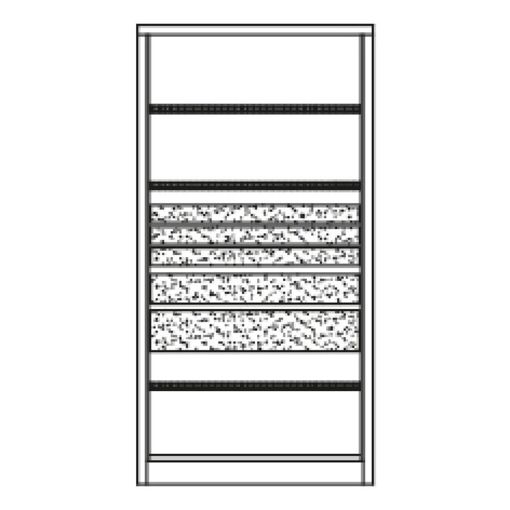 Productafbeelding nr. 6: Zwarelastkast PAVOY Premium, 3 legborden + laden 3x75+ 1x125 + 1x175 mm, antracietgrijs, lichtgrijs