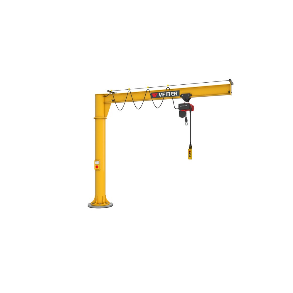 Productafbeelding nr. 4: Zwenkkraan VETTER® incl. elektrische takel LIFTKET, kolomuitvoering, 360° zwenkbereik, reikwijdte 3.000 mm, draagvermogen 125 kg