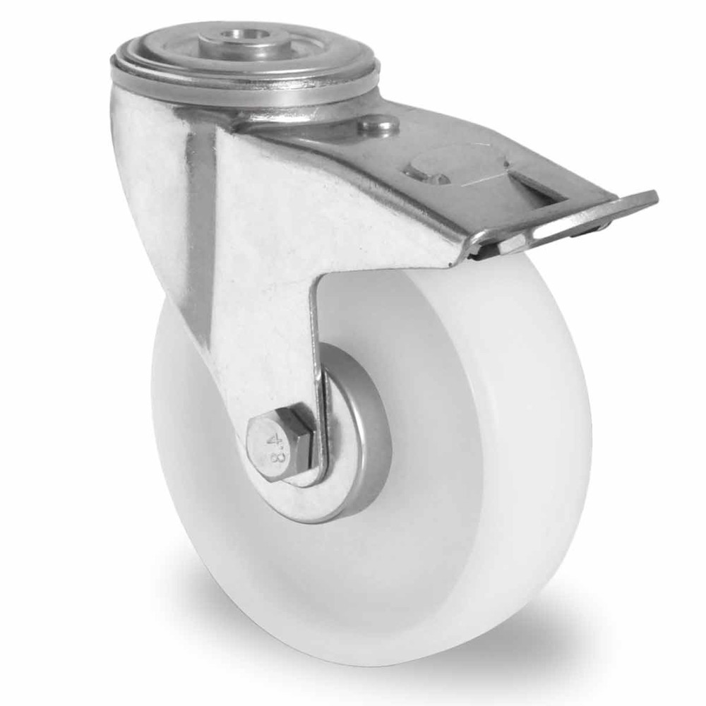 Product afbeelding: Zwenkwiel boutgat met volledige vastzetrem ø 80 mm serie P0P0 rollager
