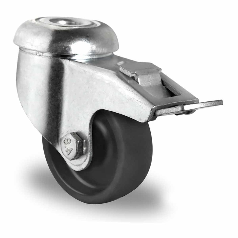 Product afbeelding: Zwenkwiel boutgat met volledige vastzetrem ø 50 mm serie P4P4 glijlager
