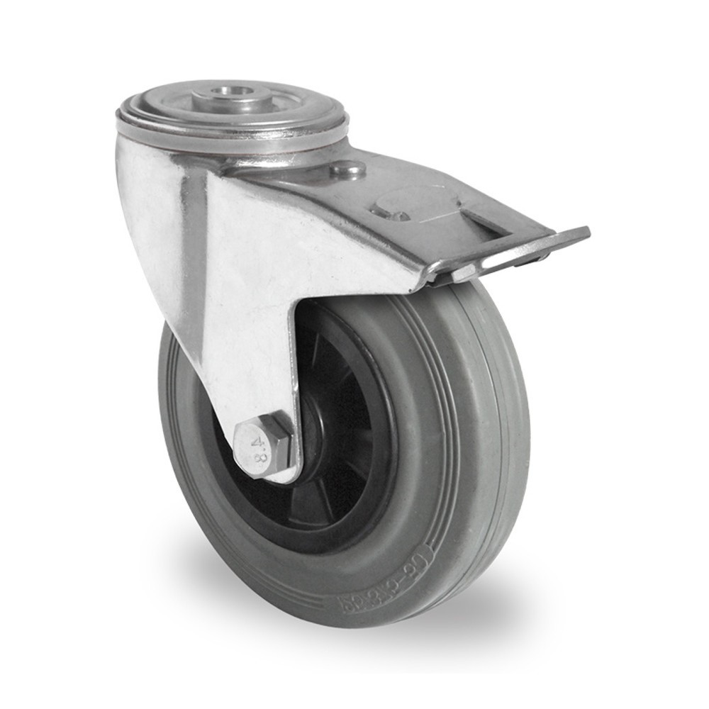 Product afbeelding: Zwenkwiel boutgat met volledige vastzetrem ø 80 mm serie P4R2 rollager