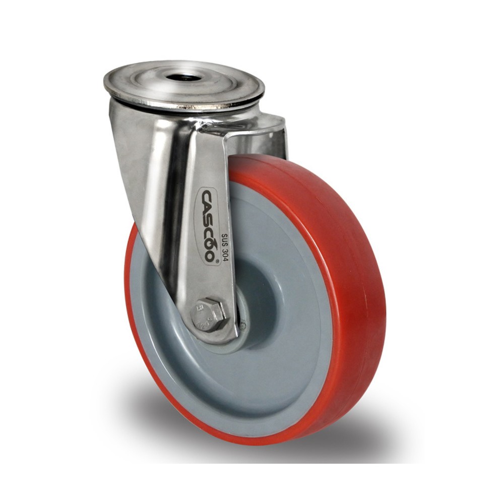 Product afbeelding: Zwenkwiel boutgat ø 80 mm serie N2U6 rollager roestvrij staal