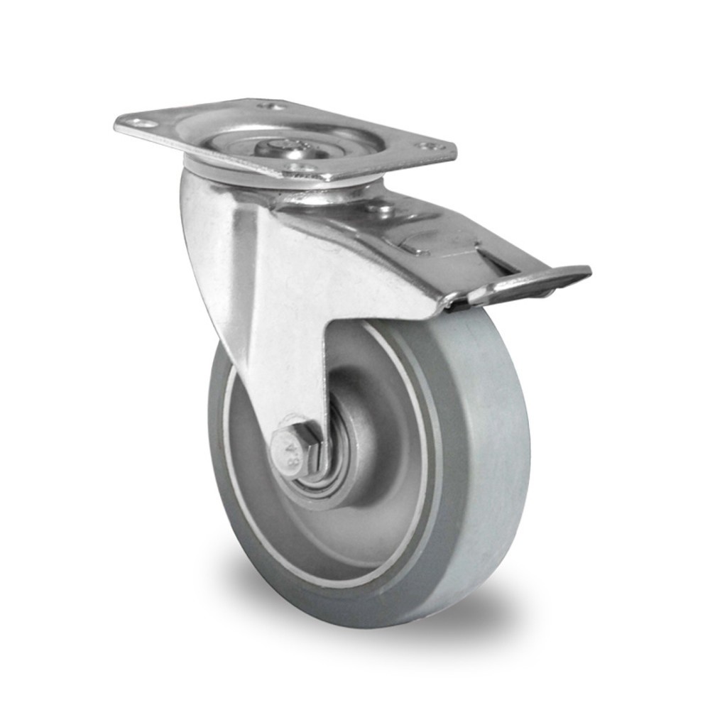 Product afbeelding: Zwenkwiel met volledige vastzetrem ø 100 mm serie AAE2 dubbele kogellager