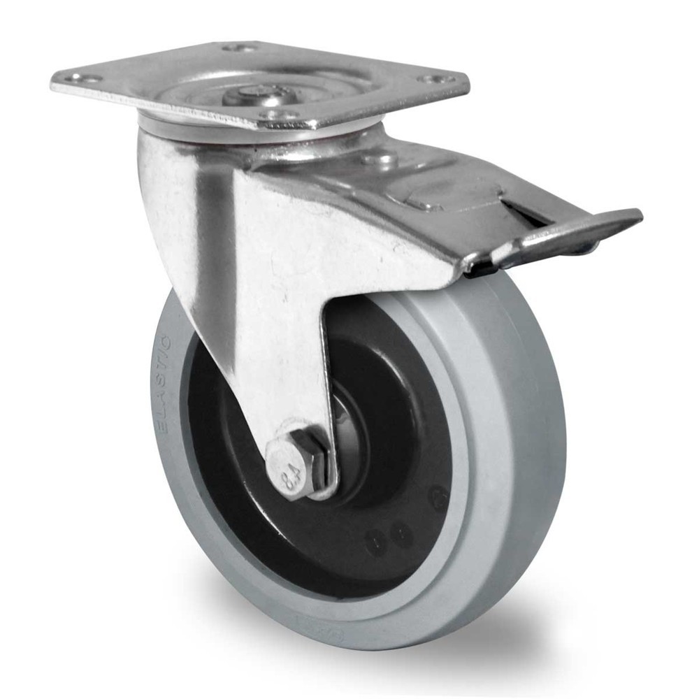 Product afbeelding: Zwenkwiel met volledige vastzetrem ø 80 mm serie R4E2 kogellager