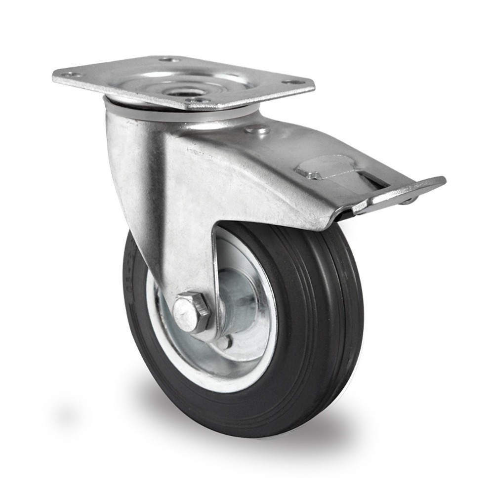 Product afbeelding: Zwenkwiel met volledige vastzetrem ø 80 mm serie SWS4 rollager