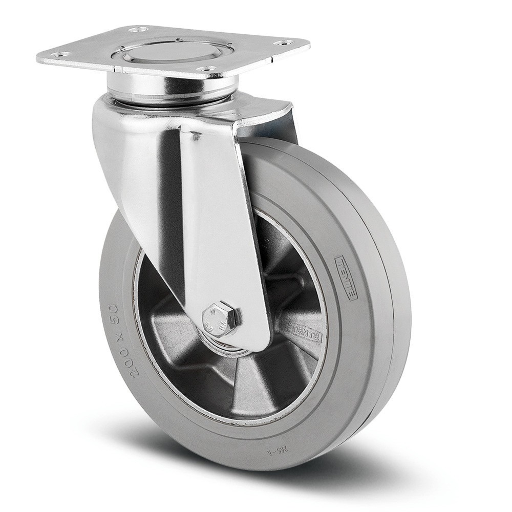 Productafbeelding nr. 1: Zwenkwiel TENTE PU, precisiekogellager, Ø x breedte 200 x 50 mm, cap. 600 kg