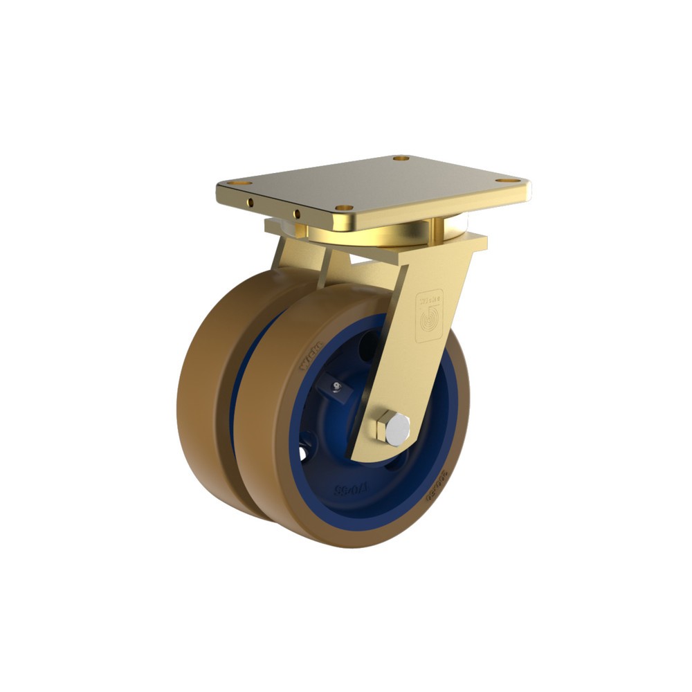 Product afbeelding: Zwenkwiel voor zware last Wicke Topthane® PU, Ø x breedte 200 x 50 mm, reikbereik 50 mm, cap. 2.000 kg