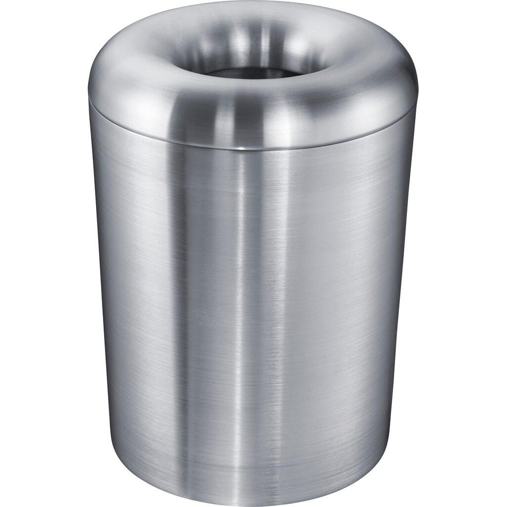 Produktabbildung: Zwingo Sicherheitspapierkorb, 13 Liter, TÜV/GS-zertifiziert, flammenhemmender Löschkopf, Aluminium