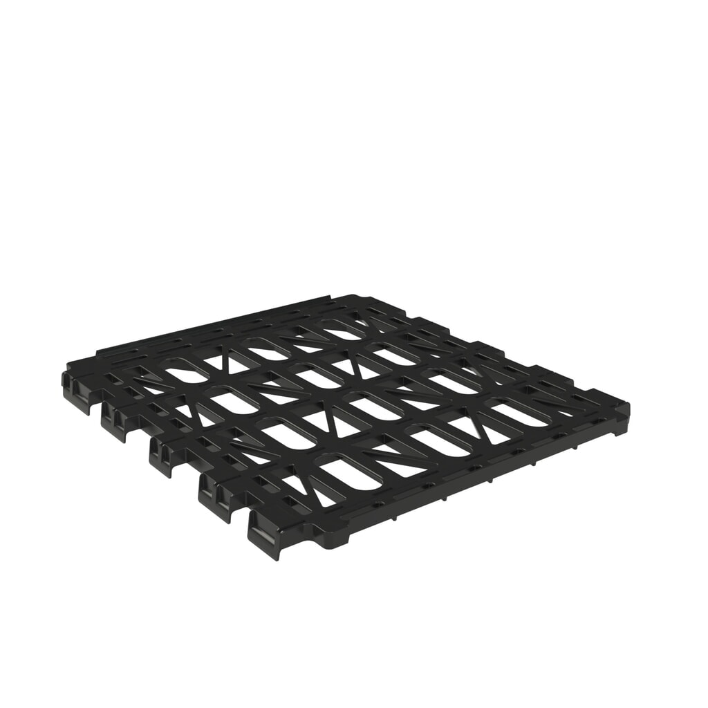 Zwischenboden für rolltainer® Rollbehälter aus Recycling-Kunststoff, schwarz, BxT 710 x 778 mm Produktabbildung: Zwischenboden für rolltainer® Rollbehälter aus Recycling-Kunststoff, schwarz, BxT 710 x 778 mm