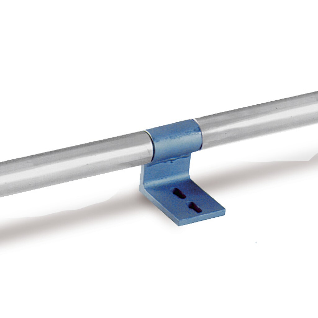 Zwischenhalter für KRAUSE® Rundrohr-Schiene, Aluminium Produktabbildung: Zwischenhalter für KRAUSE® Rundrohr-Schiene, Aluminium